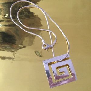 STERLING Silver Pendant on SS 16